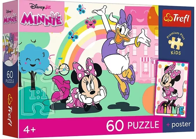 Puzzle 60 Disney Minnie + plakat TREFL - tantis.pl