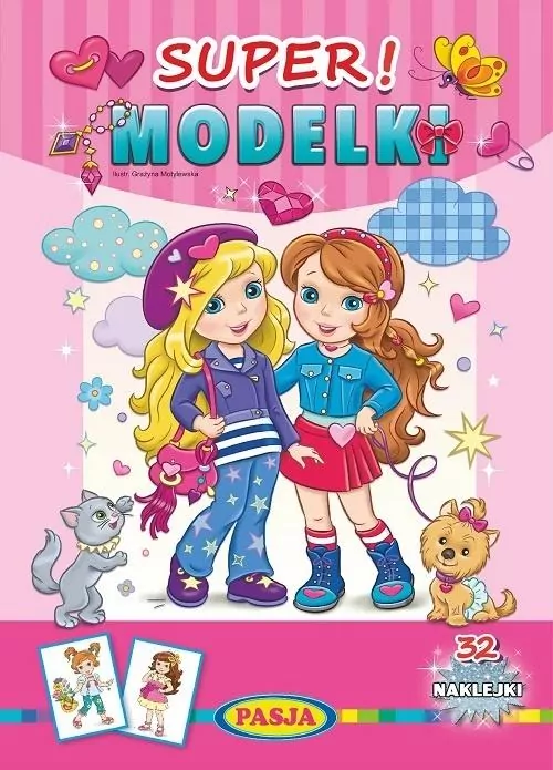 Super! Modelki. 32 naklejki - tantis.pl