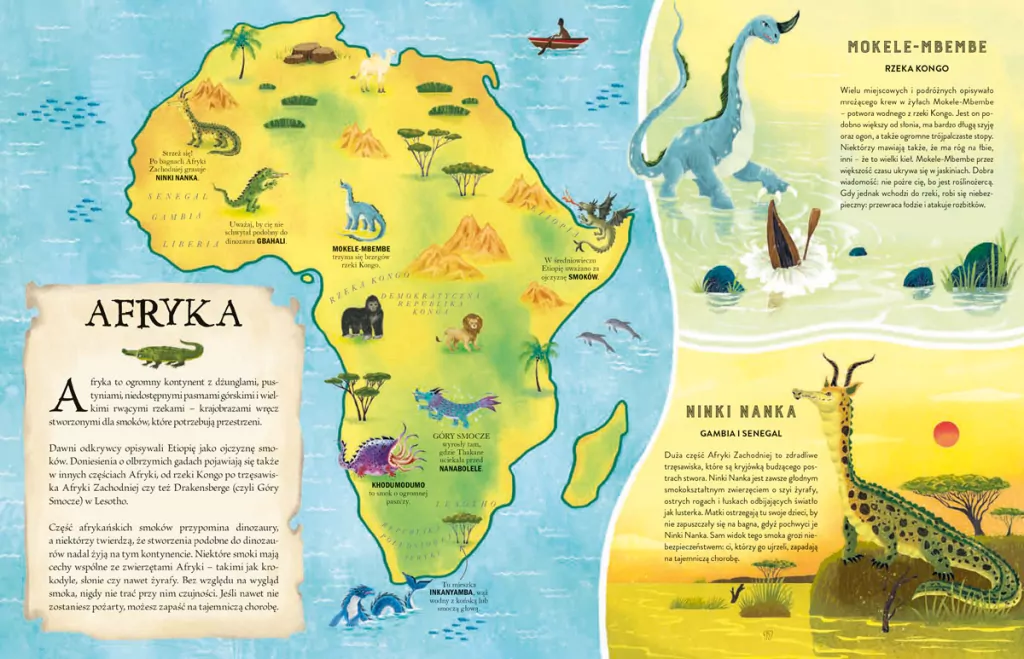 Atlas smoków. Jaszczurze plemię z różnych stron świata - tantis.pl