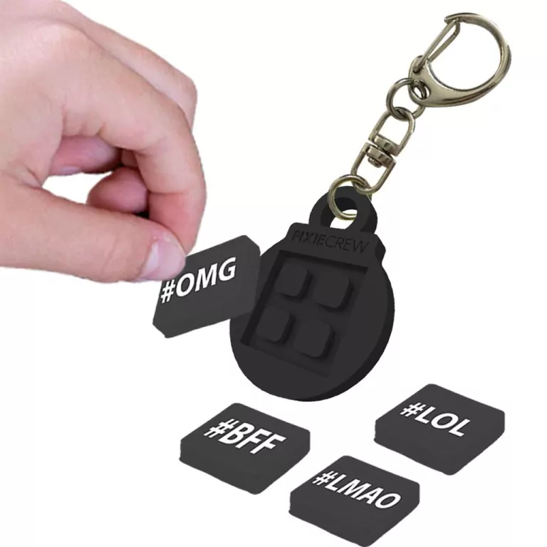 Kreatywny silikonowy breloczek. Hasztagi - tantis.pl