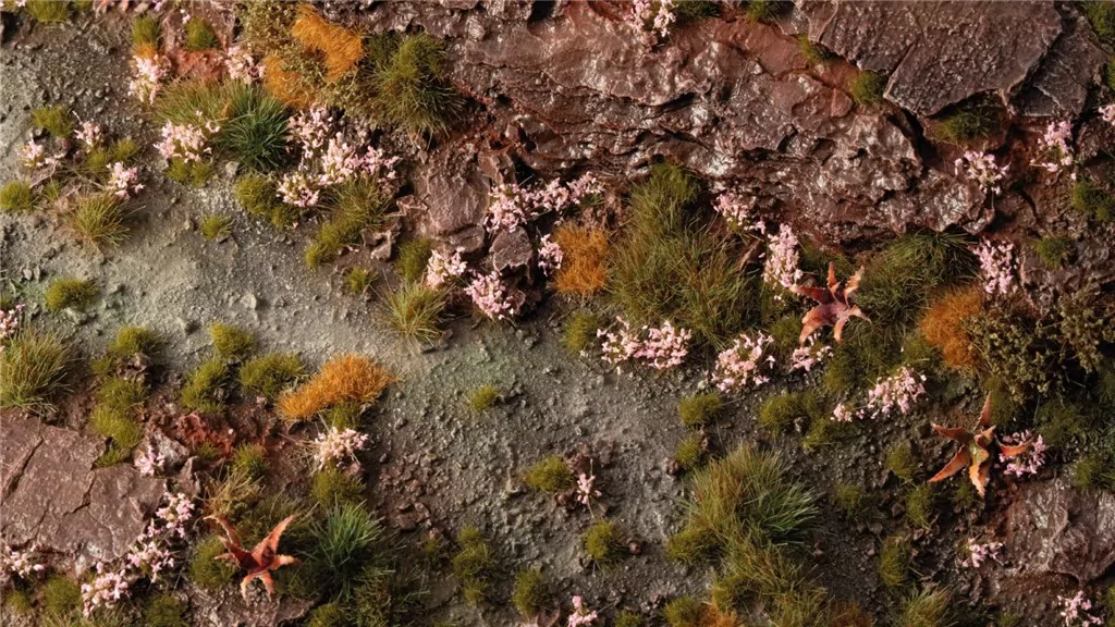 Gamers Grass: Pink Orchid Tiny Flowers - tantis.pl
