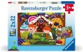 Puzzle dla dzieci 2D: Świat baśni 2x12el - tantis.pl