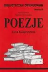 Poezje Jana Kasprowicza. Biblioteczka opracowań. Zeszyt nr 73 - tantis.pl