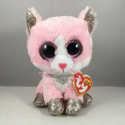 Beanie Boos Fiona. Różowy kot 15cm - tantis.pl