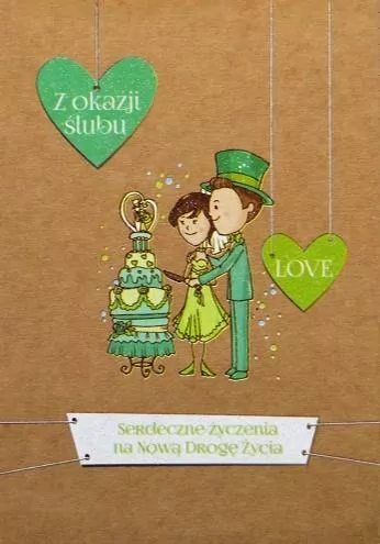 Kartka okolicznościowa eko: Ślub - tantis.pl