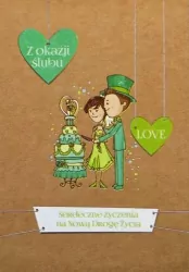 Kartka okolicznościowa eko: Ślub