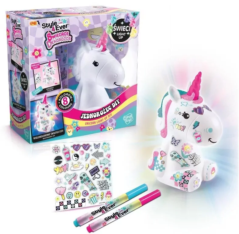 Epee. Świecące Dekorożce. Jednorożec - tantis.pl