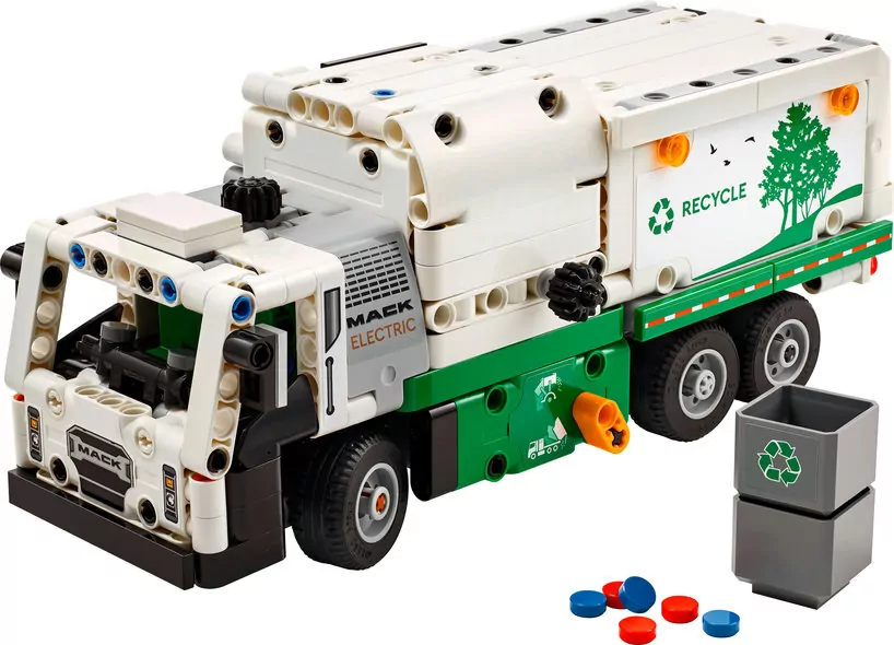 LEGO® Technic. Śmieciarka Mack LR Electric 42167 - tantis.pl