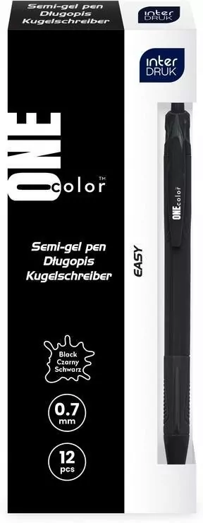 Długopis automatyczny One Color czarny - tantis.pl