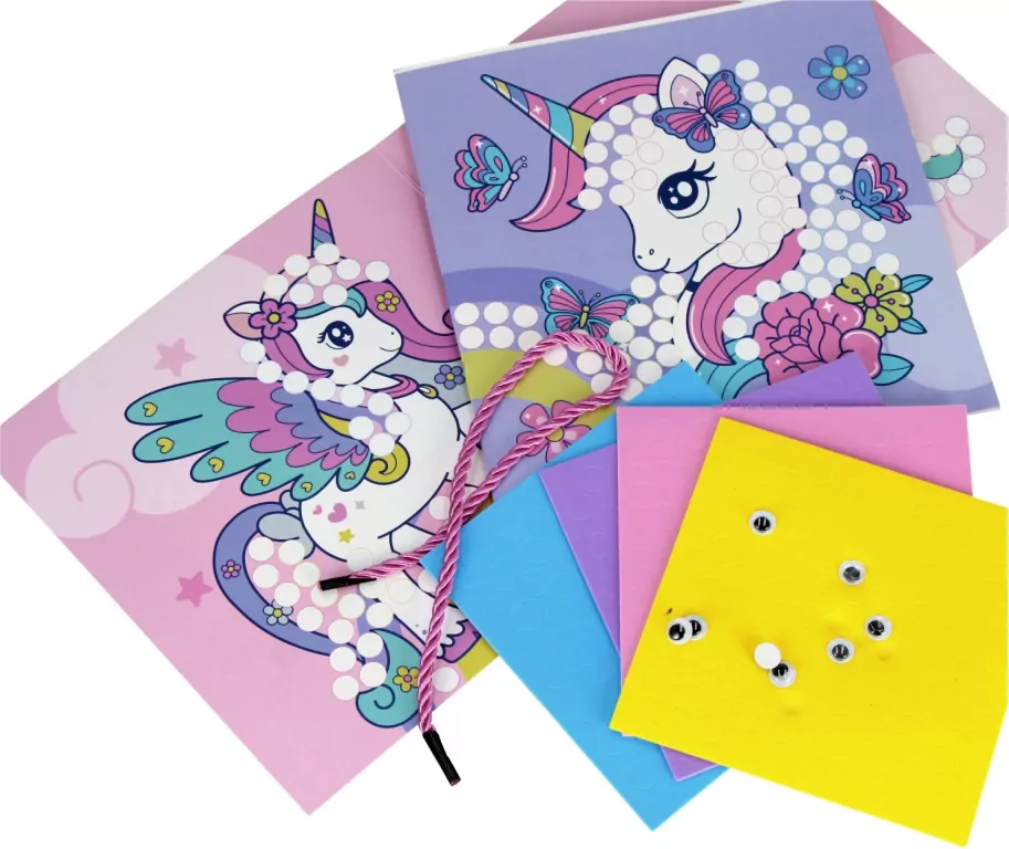 Zestaw kreatywny Książeczka z mozaikami Unicorn - tantis.pl