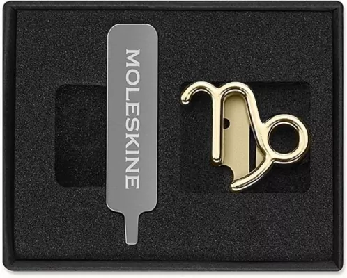 Przypinka do notatnika zodiak koziorożec złota