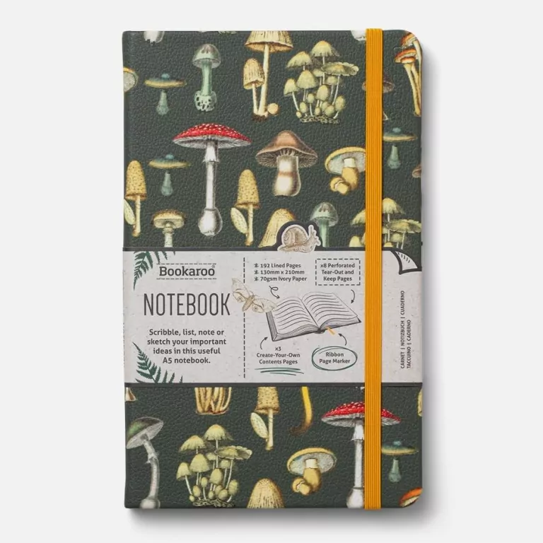 Bookaroo Notatnik Journal A5 - Grzyby - tantis.pl