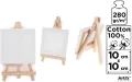 Podobrazie mini 10x10cm 280G/m2 + sztaluga - tantis.pl