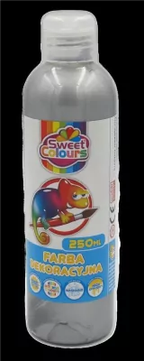 Farba dekoracyjna metaliczna 250ml. Srebrna