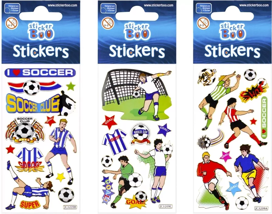 Piłkarze. Naklejki Sticker Boo - tantis.pl
