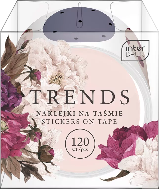 Interdruk. Naklejki na taśmie. Flowers - tantis.pl