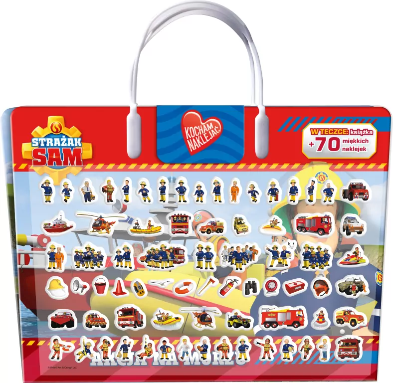 Akcja na morzu. Strażak Sam. Kocham naklejać - tantis.pl