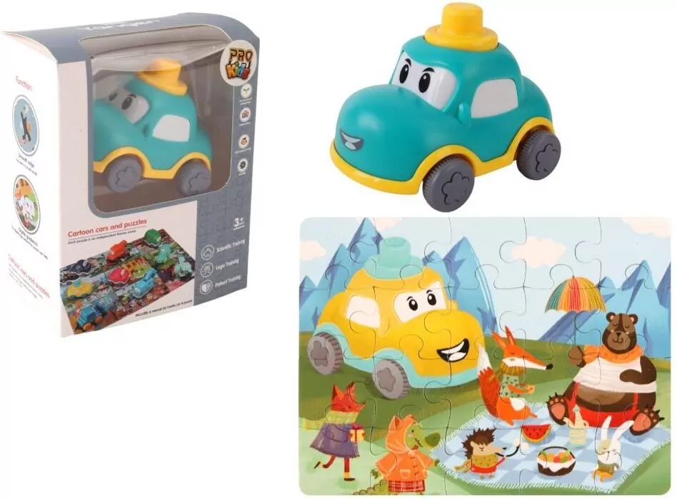 Auto puzzle przygoda drogowa samochodzik - tantis.pl