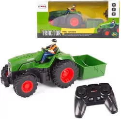 Traktor R/C z pilotem i przyczepą