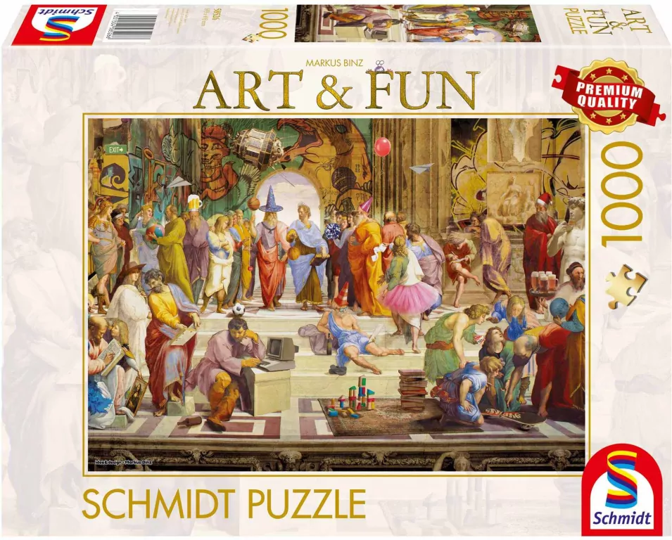 Puzzle 1000 PQ Szkoła Ateńska 2024 Markus Binz 112724 - tantis.pl