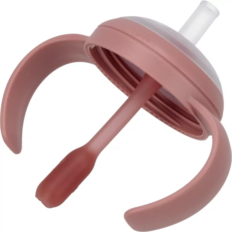 NUK. Butelka do nauki picia ze słomką. 150 ml. Miś - tantis.pl