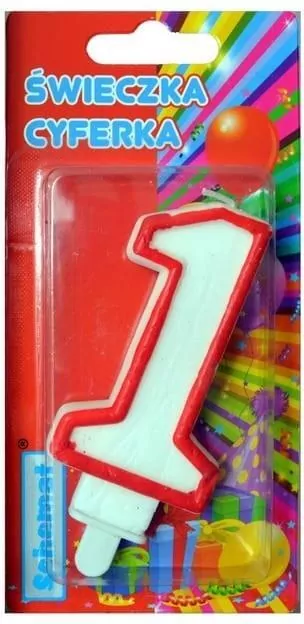 Świeczka. Cyferka 1 - tantis.pl