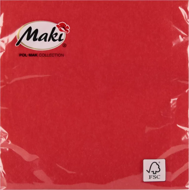 SERWETKA PAP 3W 330X330 CZER 00700 PM OP - tantis.pl