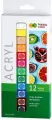Farby akrylowe 12ml 12 kolorów HAPPY COLOR - tantis.pl