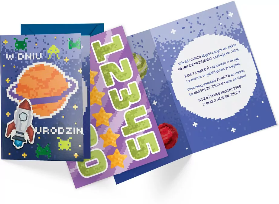 Karnet B6 Urodziny dziecięce (wymienne cyfry) - tantis.pl