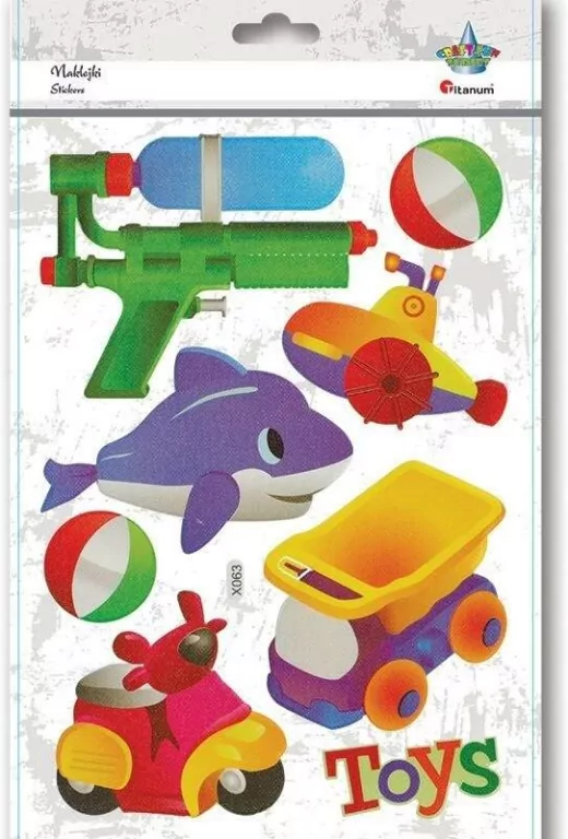 Naklejki wypukłe miękkie toys mix - tantis.pl