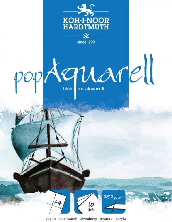BLOK AKWARELOWY "POP AQUARELL" A3 10ARK 250G - tantis.pl