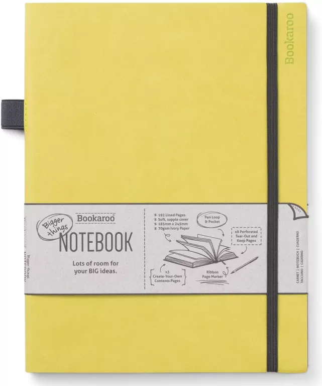 Bookaroo Notatnik Journal duży. Limonkowy - tantis.pl