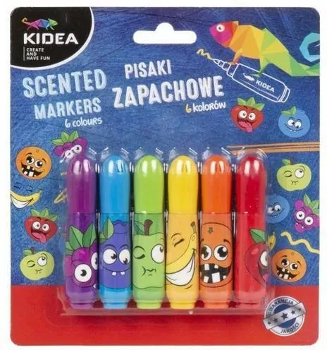 Pisaki zapachowe Kidea 6 kolorów - tantis.pl
