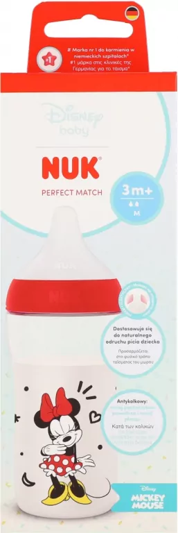 NUK. Perfect Match. Butelka z silikonowym smoczkiem. 260 ml - tantis.pl