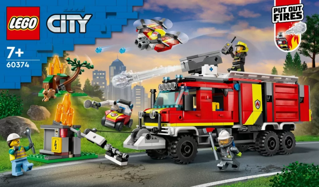 LEGO® City Fire. Terenowy pojazd straży pożarnej. 60374 - tantis.pl