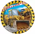 Talerzyki papierowe Construction 23cm - tantis.pl