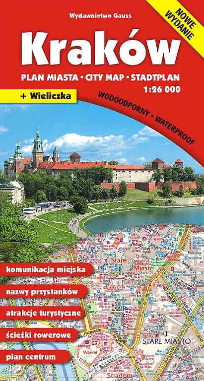 Kraków. Plan miasta 1:26000 wodoodporny wyd. 19 - tantis.pl