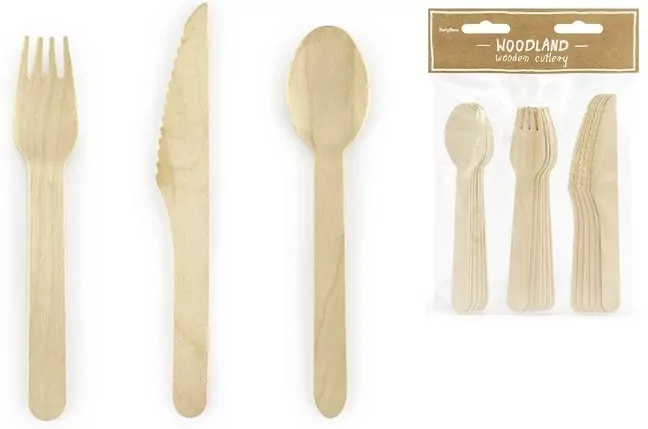 Sztućce drewniane. Woodland 16cm - tantis.pl