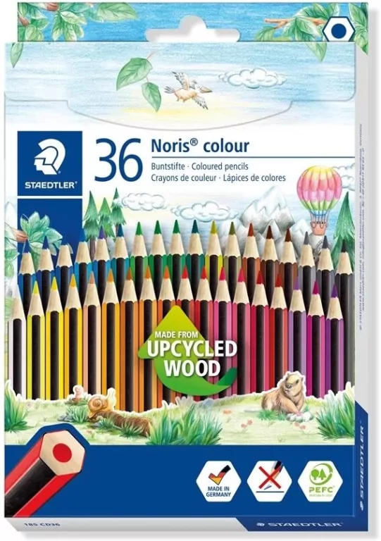Kredki Noris colour Wopex sześciokątne 36 kolorów - tantis.pl