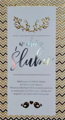 Karnet. Ślub. 5K - 007