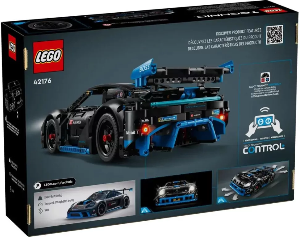 LEGO® Technic. Samochód wyścigowy Porsche GT4 e-Performance 42176 - tantis.pl