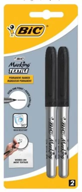 Marker do tekstyliów. Czarny, 0,9mm - tantis.pl