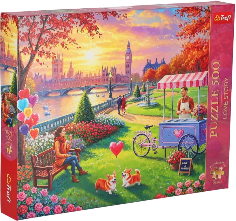 Puzzle 500 Love Story: Romantyczny Londyn TREFL - tantis.pl