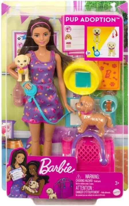 Lalka Barbie Adopcja piesków - tantis.pl