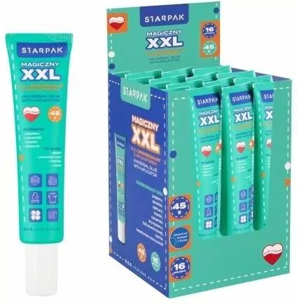 Klej magiczny XXL z aplikatorem 45g tuba (16szt) - tantis.pl