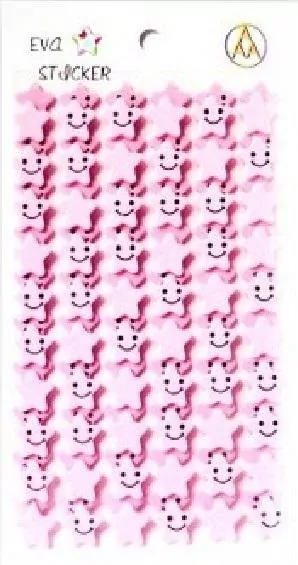 Stiker Gwiazdka piankowy jasny róż - tantis.pl