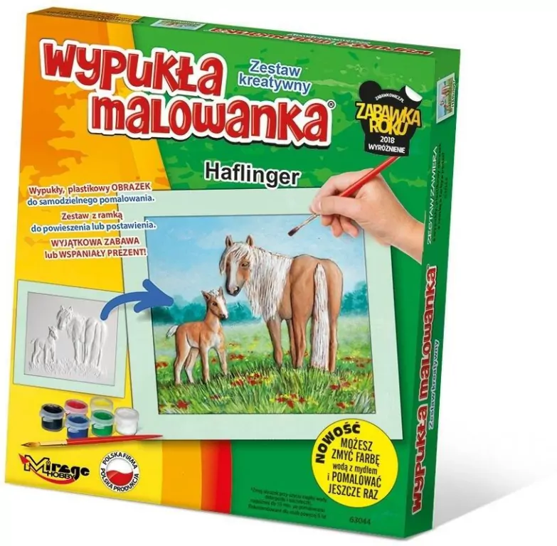 Wypukła malowanka Konie - Haflinger - tantis.pl