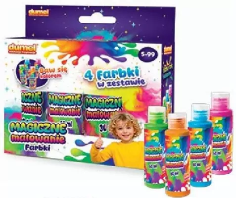 Magiczne malowanie 4x60ml farbki