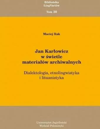 Jan Karłowicz w świetle materiałów archiwalnych - tantis.pl