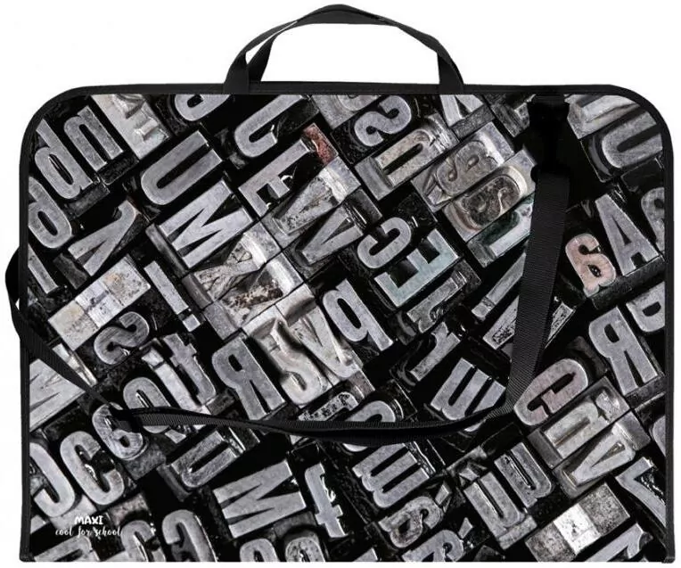 Teczka na rysunki A3 z nadrukiem letters - tantis.pl
